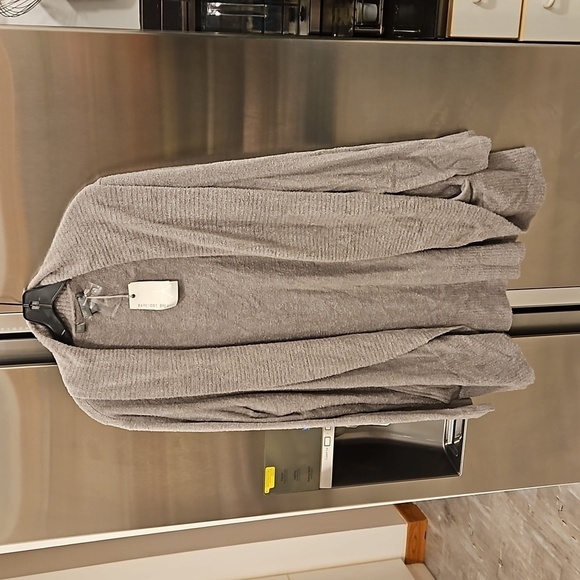 💕BAREFOOT DREAMS💕 CozyChic Lite Circle Cardigan ~ Pewter Gray 2X NWT - Picture 10 of 16